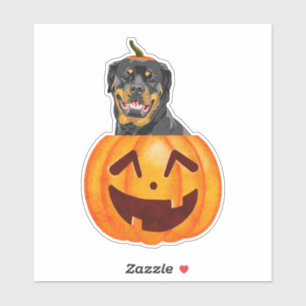 Rottweiler Halloween Sticker