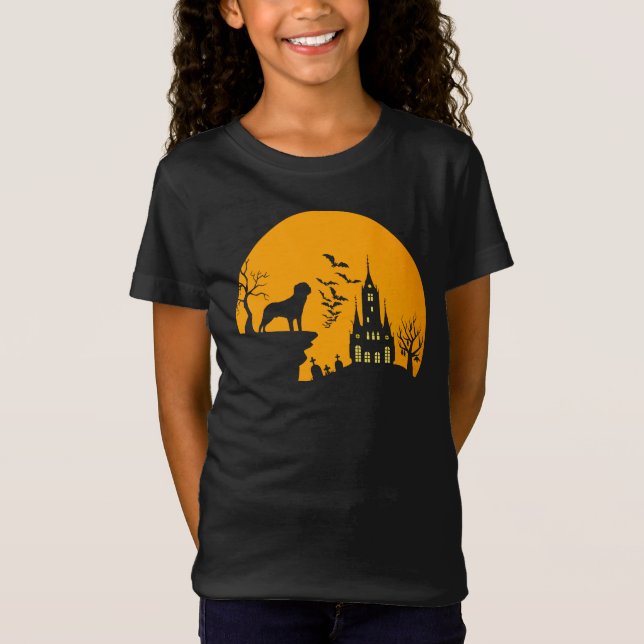 Rottweiler Halloween T - Shirt (Vorderseite)