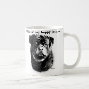 Rottweiler Happy Face Tasse