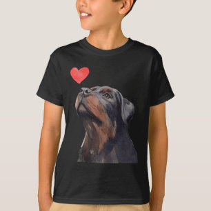 Rottweiler Heart Hund Liebe T-Shirt