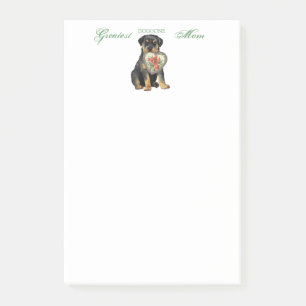 Rottweiler Heart Mama Post-it Klebezettel