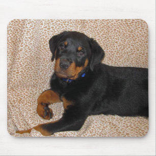 Rottweiler Heidi Puppy Mouse Pad Mousepad