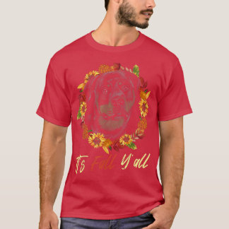 Rottweiler Herbstsaison Leopard Pumpkin Dog T-Shirt
