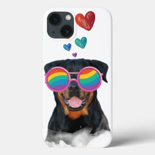Rottweiler Hund am Valentinstag des Herzens Case-Mate iPhone Hülle