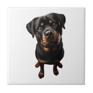 Rottweiler Hund Fliese