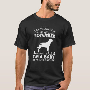Rottweiler Hund für Frauen Mama Mama Baby Hund T-Shirt