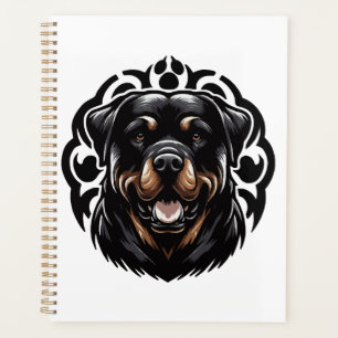 Rottweiler-Hund Gesicht Planer