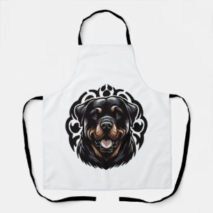Rottweiler-Hund Gesicht Schürze