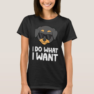 Rottweiler Hund ich tue, was ich Rottweiler Gewoll T-Shirt
