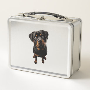 Rottweiler Hund Metall Brotdose