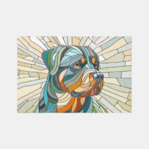Rottweiler-Hund - Mosaikkunst