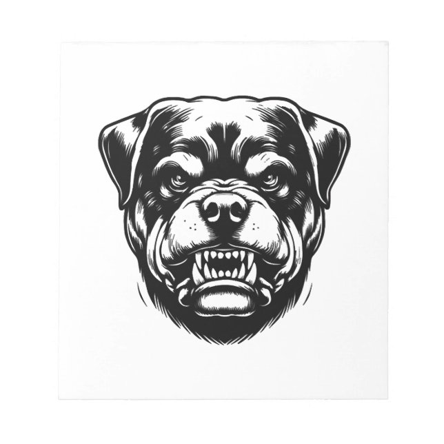 Rottweiler Hund  Notizblock (Vorderseite)