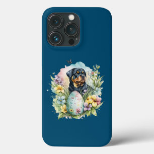 Rottweiler Hund Osterei, Frohe Ostern Rottweiler Case-Mate iPhone Hülle