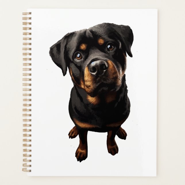 Rottweiler Hund Planer (Vorderseite)