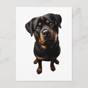 Rottweiler Hund Postkarte
