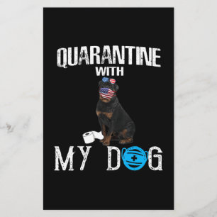 Rottweiler Hund Quarantäne mit meinem Hund Funny G Briefpapier