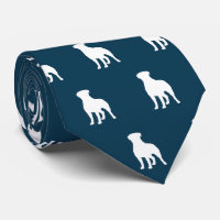 Rottweiler-Hund Silhouetten Muster Blau und Weiß