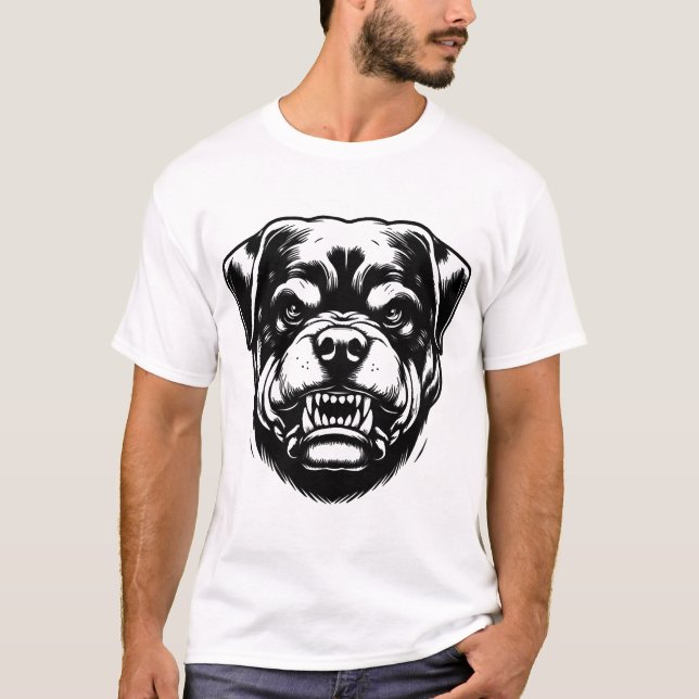 Rottweiler Hund  T-Shirt (Vorderseite)
