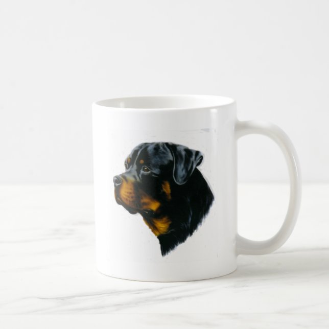 rottweiler Hund Tasse (Rechts)