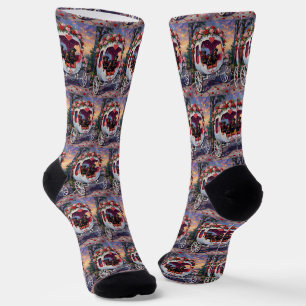 Rottweiler Hund Valentinstag Socken
