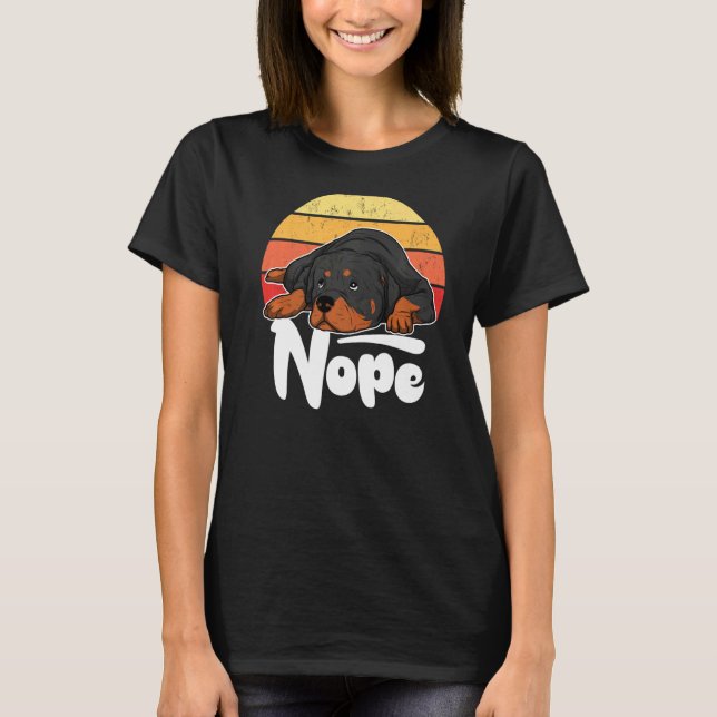 Rottweiler Hund Vintag 41 T-Shirt (Vorderseite)