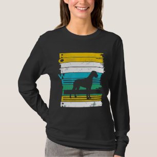 Rottweiler Hund Vintage Retro Silhouette abgenutzt T-Shirt