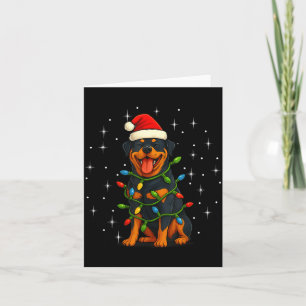 Rottweiler-Hund-Weihnachten Pj Schlafanzug Männer Karte