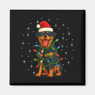 Rottweiler Hund Weihnachten Pj Schlafanzug Männer Magnet