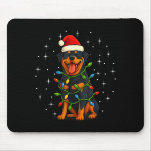 Rottweiler Hund Weihnachten Pj Schlafanzug Männer Mousepad