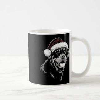 Rottweiler Hund Weihnachtsmann Hut Weihnachten Xma Kaffeetasse