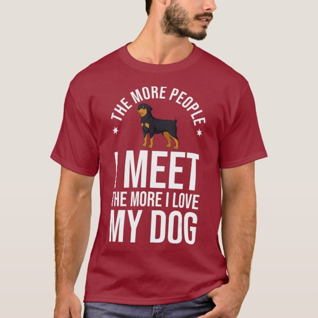 Rottweiler Hund Welpen Eigentümer Lover T-Shirt (Vorderseite)