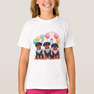 Rottweiler Hunde im Karneval T-Shirt