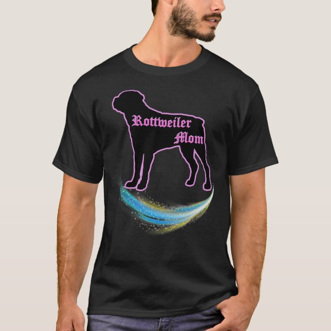 Rottweiler Hunde Mama Familie Hund Lover Niedlich T-Shirt (Vorderseite)