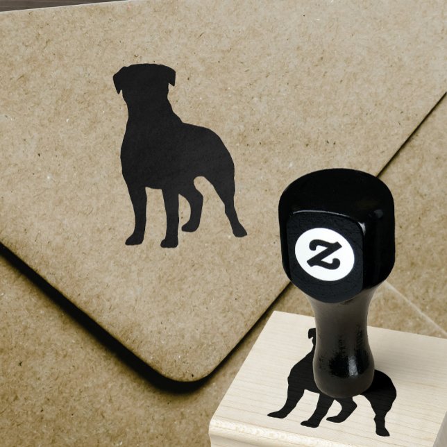 Rottweiler Hunde Silhouette Gummistempel (Von Creator hochgeladen)