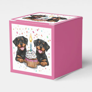 Rottweiler-Hunde zum Geburtstag Geschenkschachtel