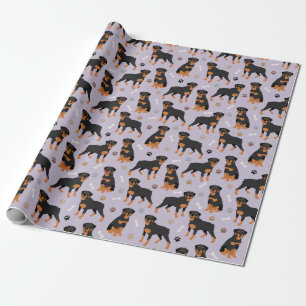Rottweiler-Hundebeinen und -Paws-Wrapping Paper Geschenkpapier