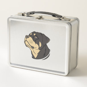 Rottweiler-Hundekunst Metall Brotdose