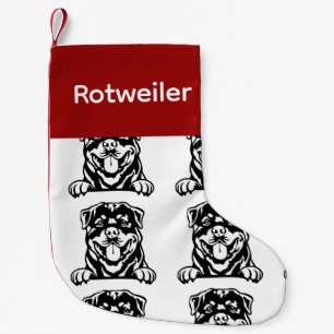 Rottweiler Hundesocken Maßgeschneiderte Hundesocke Kleiner Weihnachtsstrumpf