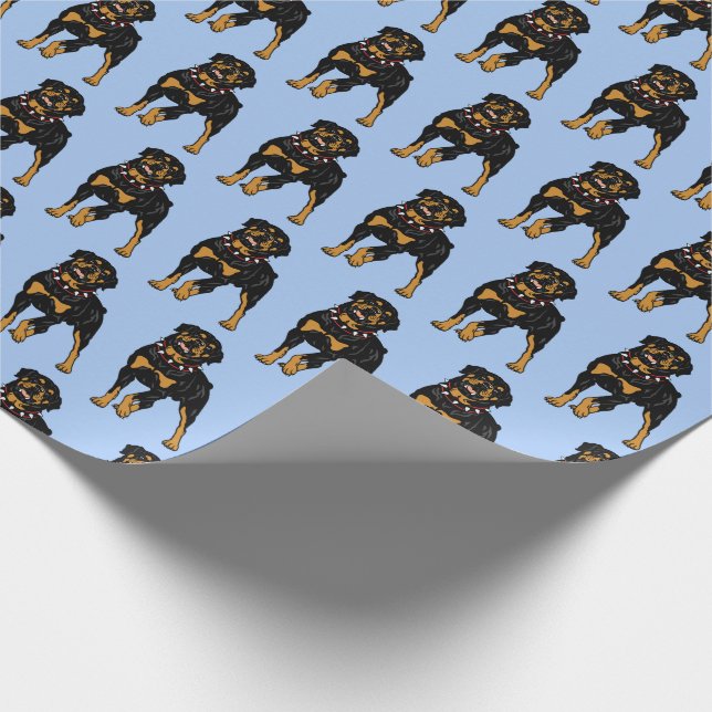 Rottweiler-Hundezucht Geschenkpapier (Ecke)
