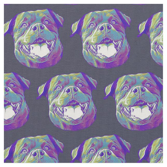Rottweiler Hundgewohnheits-Gewebe Stoff (Nahaufnahme)