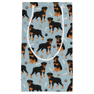 Rottweiler Hundknochen und Paws Kleine Geschenktüte