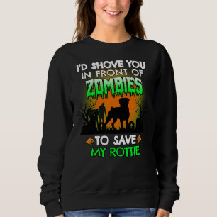 Rottweiler I. D. zeige dich vor Zombies zu S Sweatshirt
