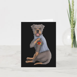 Rottweiler I Liebe Mama Tattoo Dog Funny Mothers D Karte