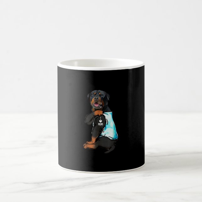 Rottweiler I Liebe Mama Tattoo Kaffeetasse (Mittel)