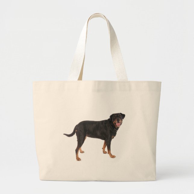 Rottweiler Jumbo Stoffbeutel (Vorne)