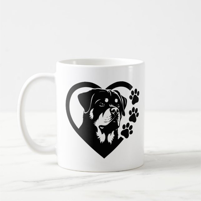 Rottweiler Kaffeetasse (Links)
