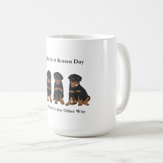 Rottweiler Kaffeetasse (VorderseiteRechts)