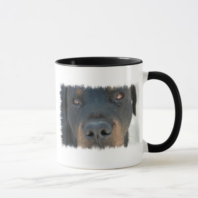 Rottweiler Keramik-Kaffee-Tasse Tasse (Rechts)