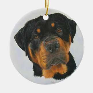 Rottweiler Keramik Ornament