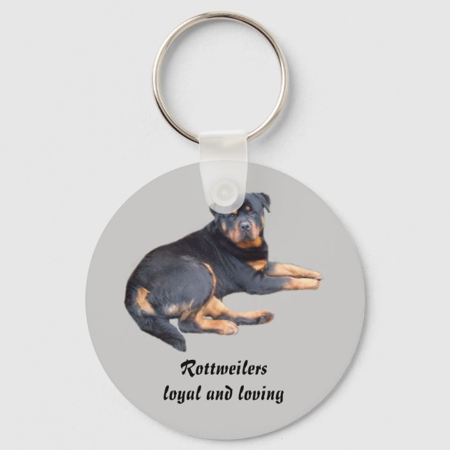 Rottweiler Keychain Schlüsselanhänger (Vorderseite)